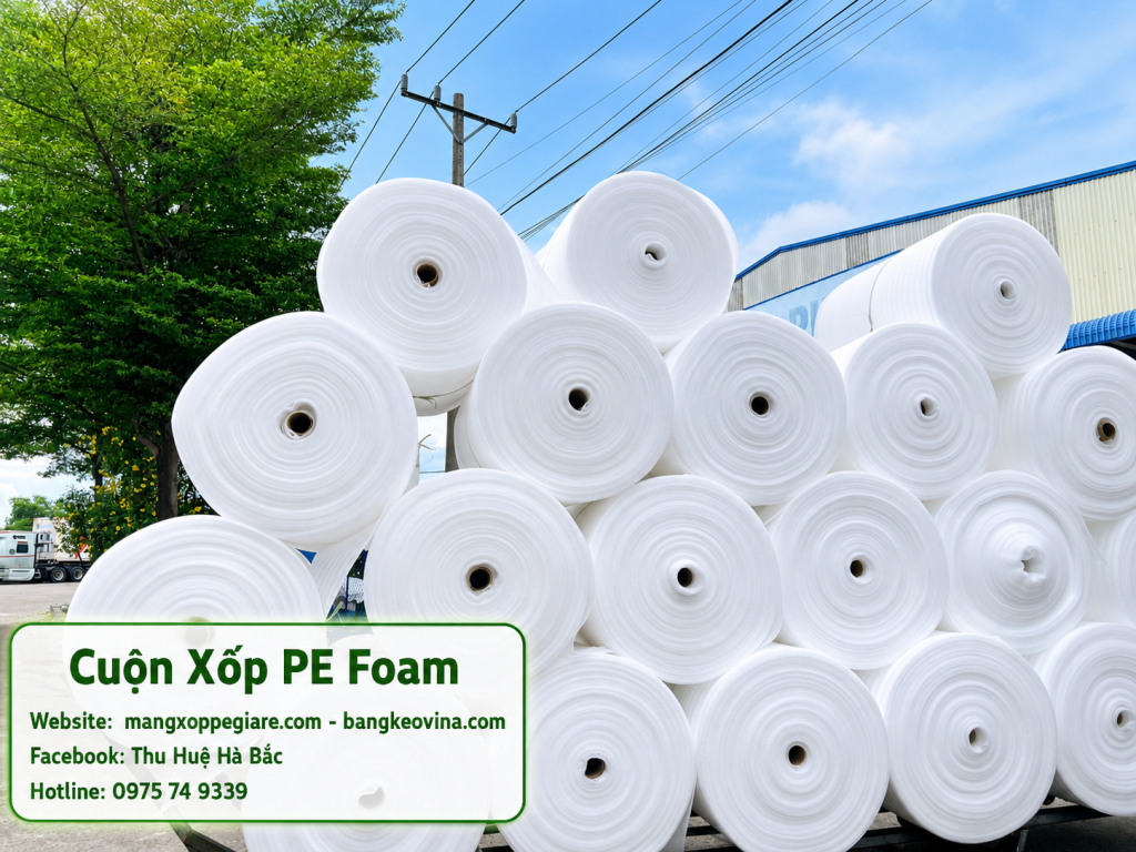 PE Foam 1mm KCN Yên Phong dạng cuộn