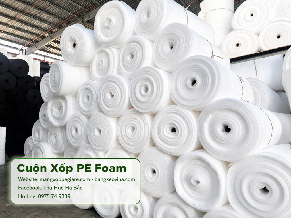 PE Foam 3mm Bắc Giang dạng cuộn