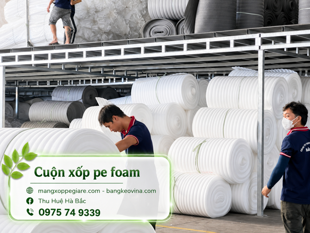 PE Foam 5mm Thường Tín Hà Nội dạng cuộn