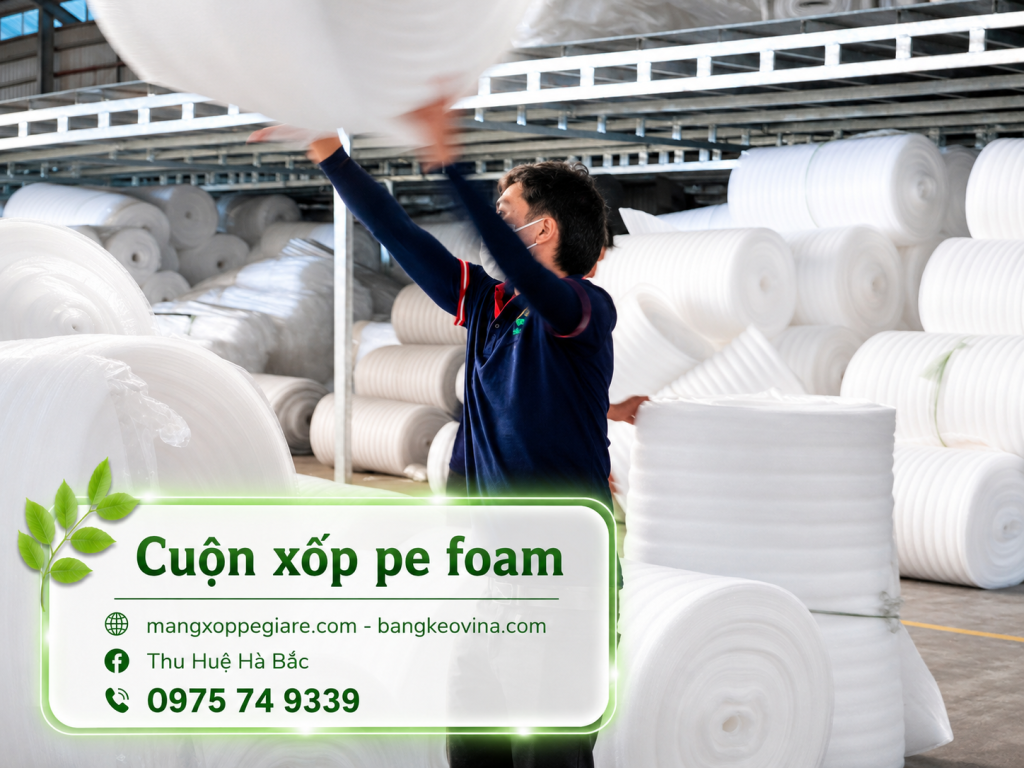 PE Foam 5mm Thường Tín Hà Nội dạng cuộn
