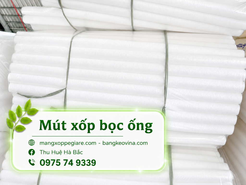 ống xốp dẻo pe foam miền Nam dạng ống