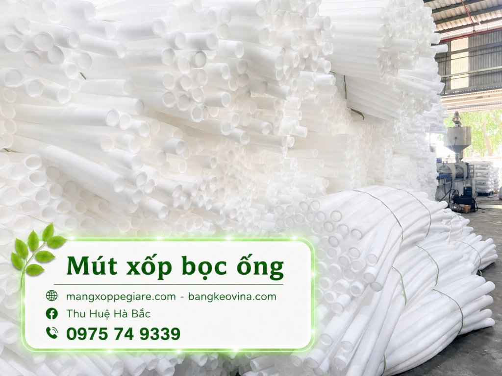 ống xốp dẻo pe foam miền Bắc giao Bắc Trung Nam