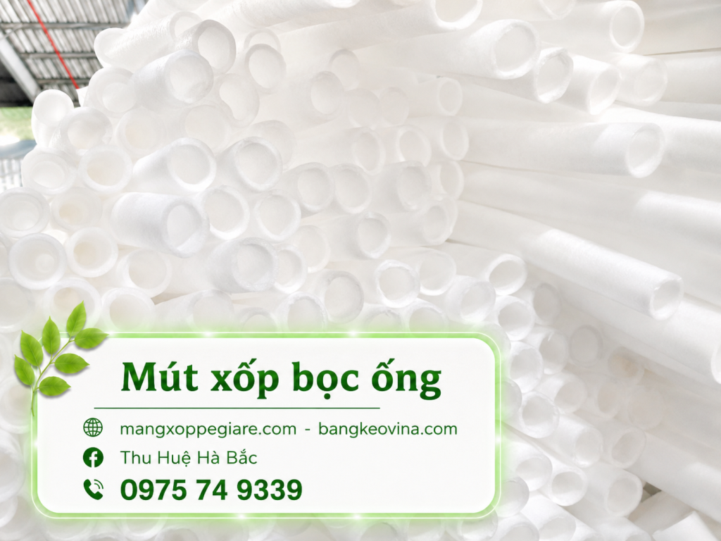 ống xốp dẻo pe foam miền Nam giao Bắc Trung Nam