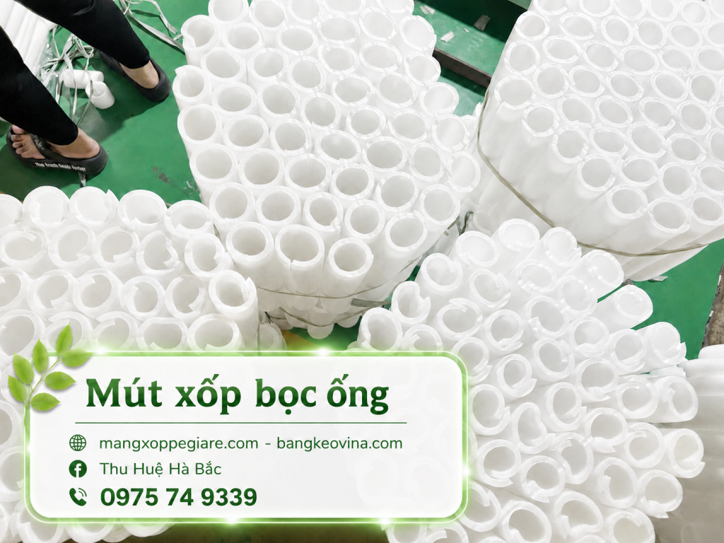 ống xốp dẻo pe foam Bình Dương giao Bắc Trung Nam