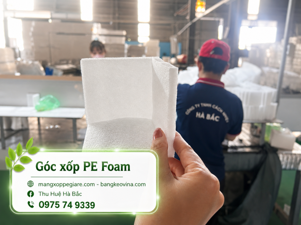 vật liệu chèn góc thùng carton Bắc Giang