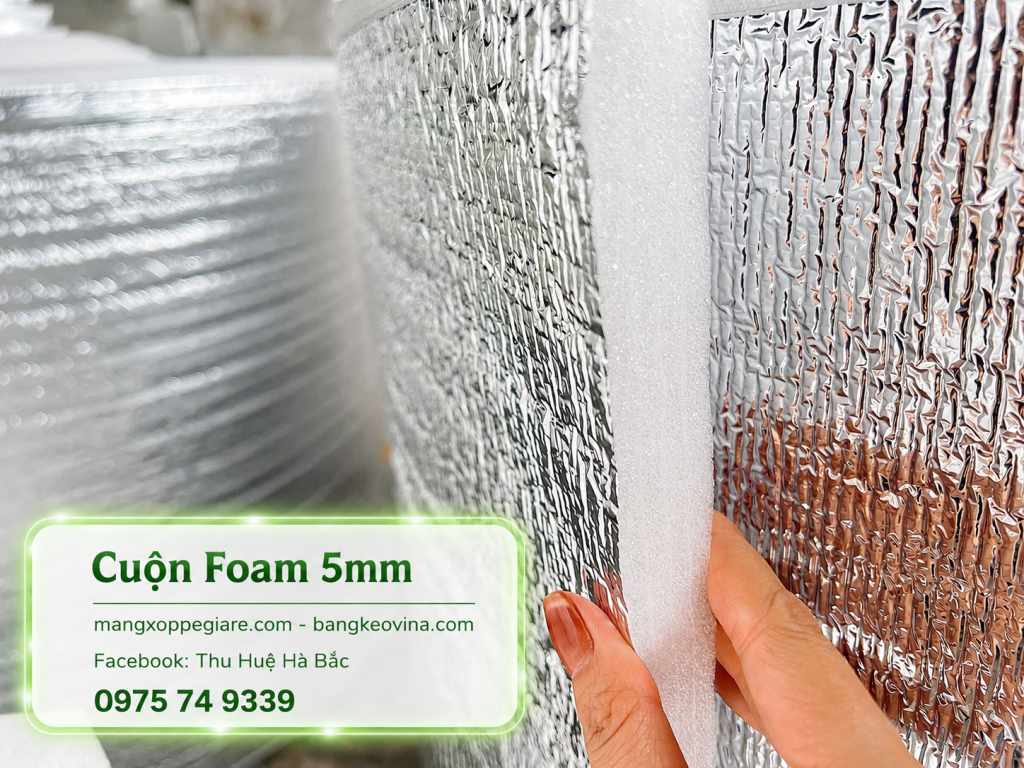 xốp bạc chống nóng mái tôn nhà xưởng