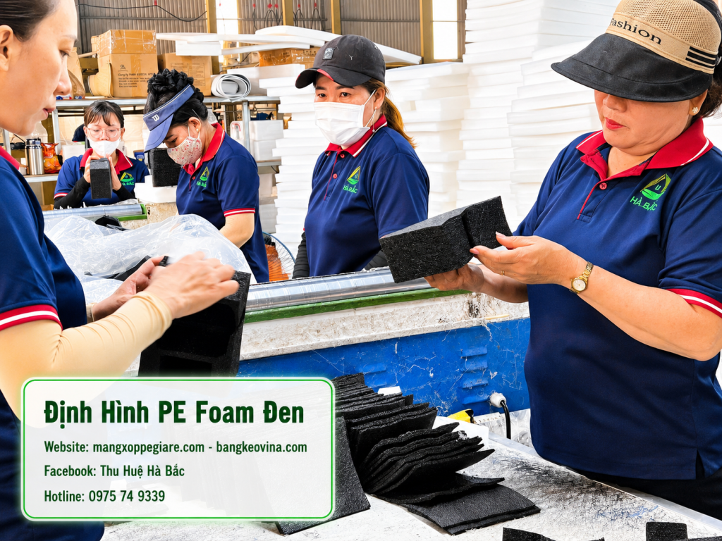 mút xốp định hình màu đen TP HCM