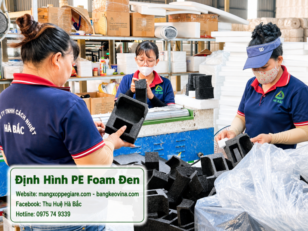 khay foam đen đựng sản phẩm tại TP HCM