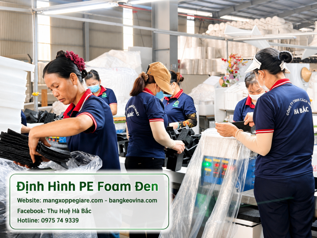 xưởng gia công foam đen TP HCM