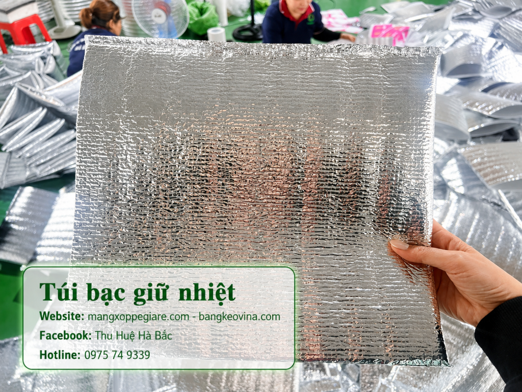 túi bạc giữ lạnh hải sản và hàng đông lạnh