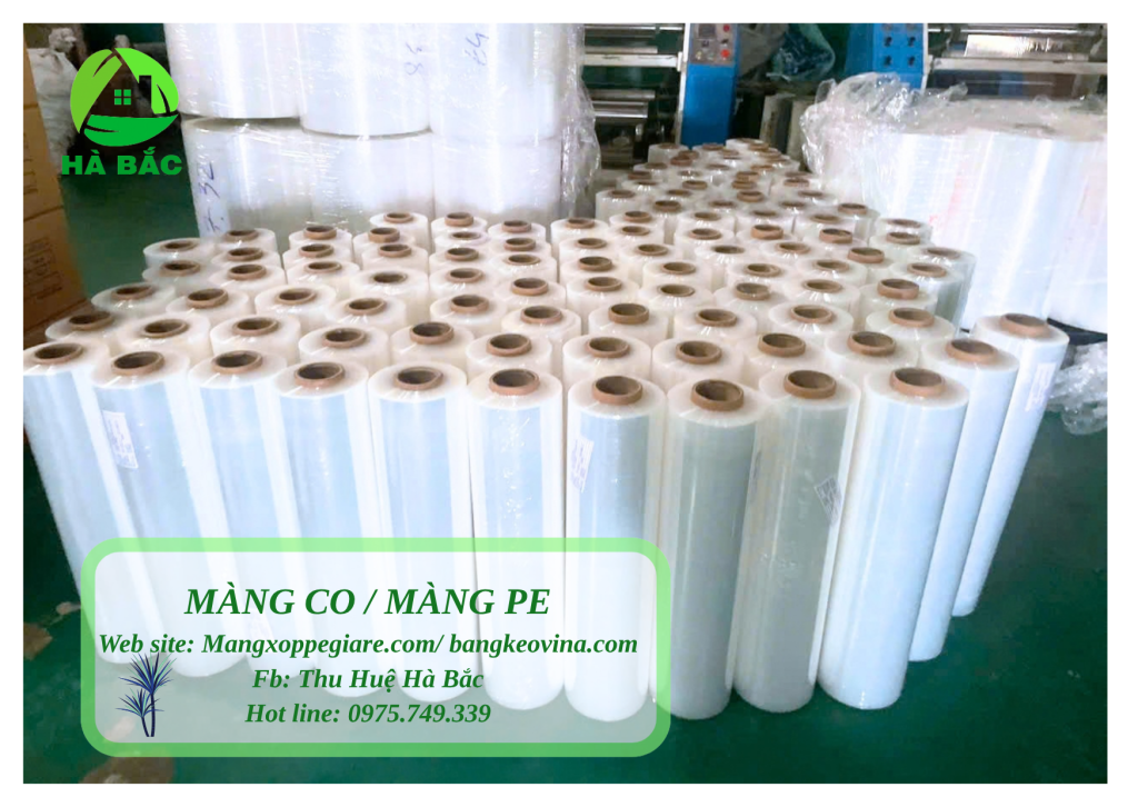 tay cầm màng PE khổ nhỏ