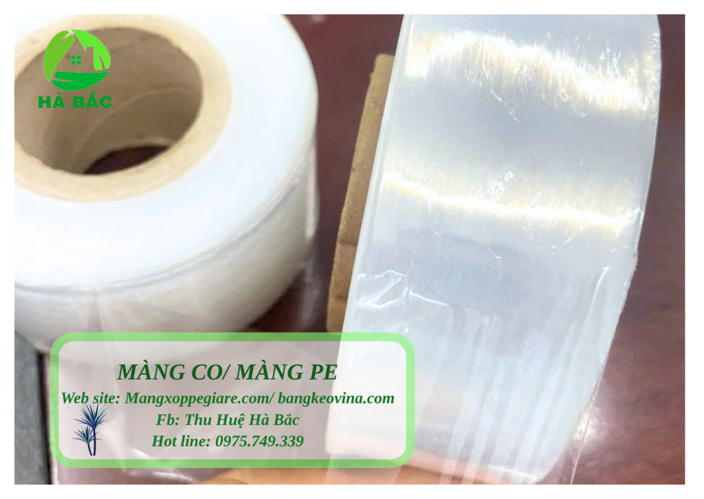 tay cầm màng PE khổ nhỏ