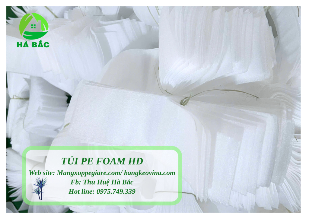 dùng túi foam HD cho bề mặt hoàn thiện