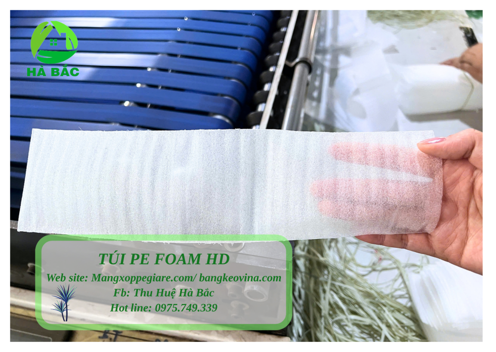 dùng túi foam HD cho bề mặt hoàn thiện