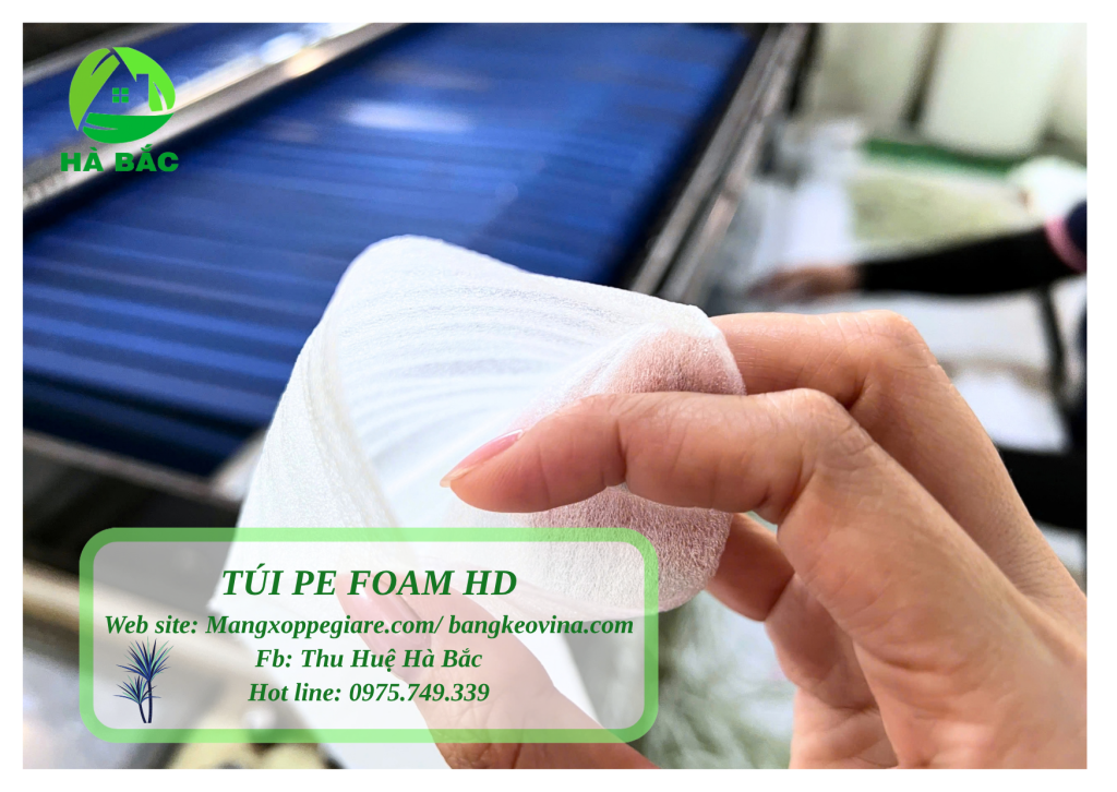 dùng túi foam HD cho bề mặt hoàn thiện
