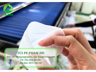dùng túi foam HD cho bề mặt hoàn thiện