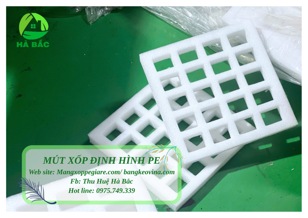 điểm tỳ và trụ khay foam