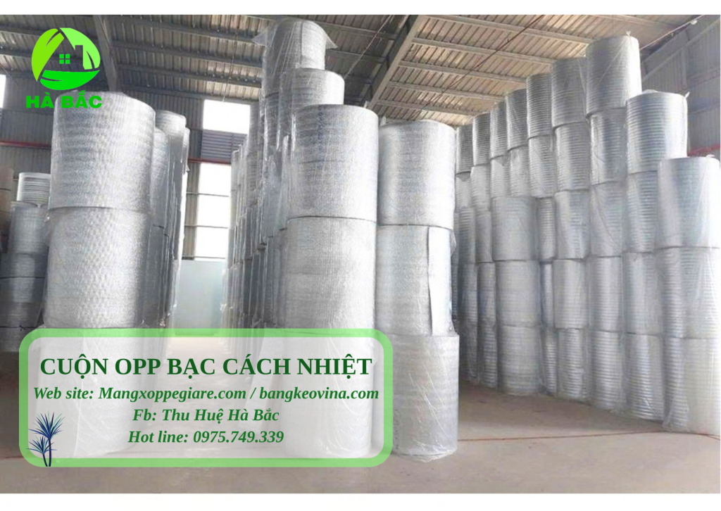 hoàn thiện mối nối foam OPP bạc